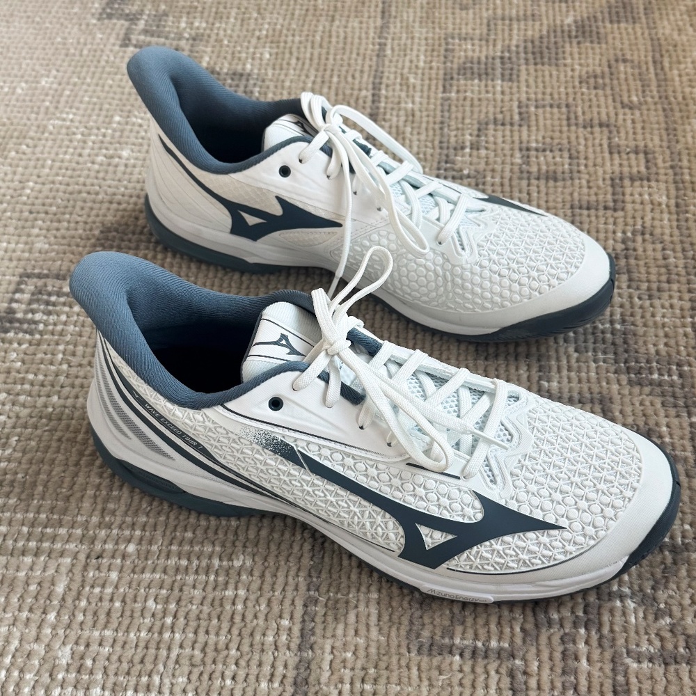 Mizuno Wave Exceed Tour 7 AC Men's Tennis Shoes White/China Blue Size 11